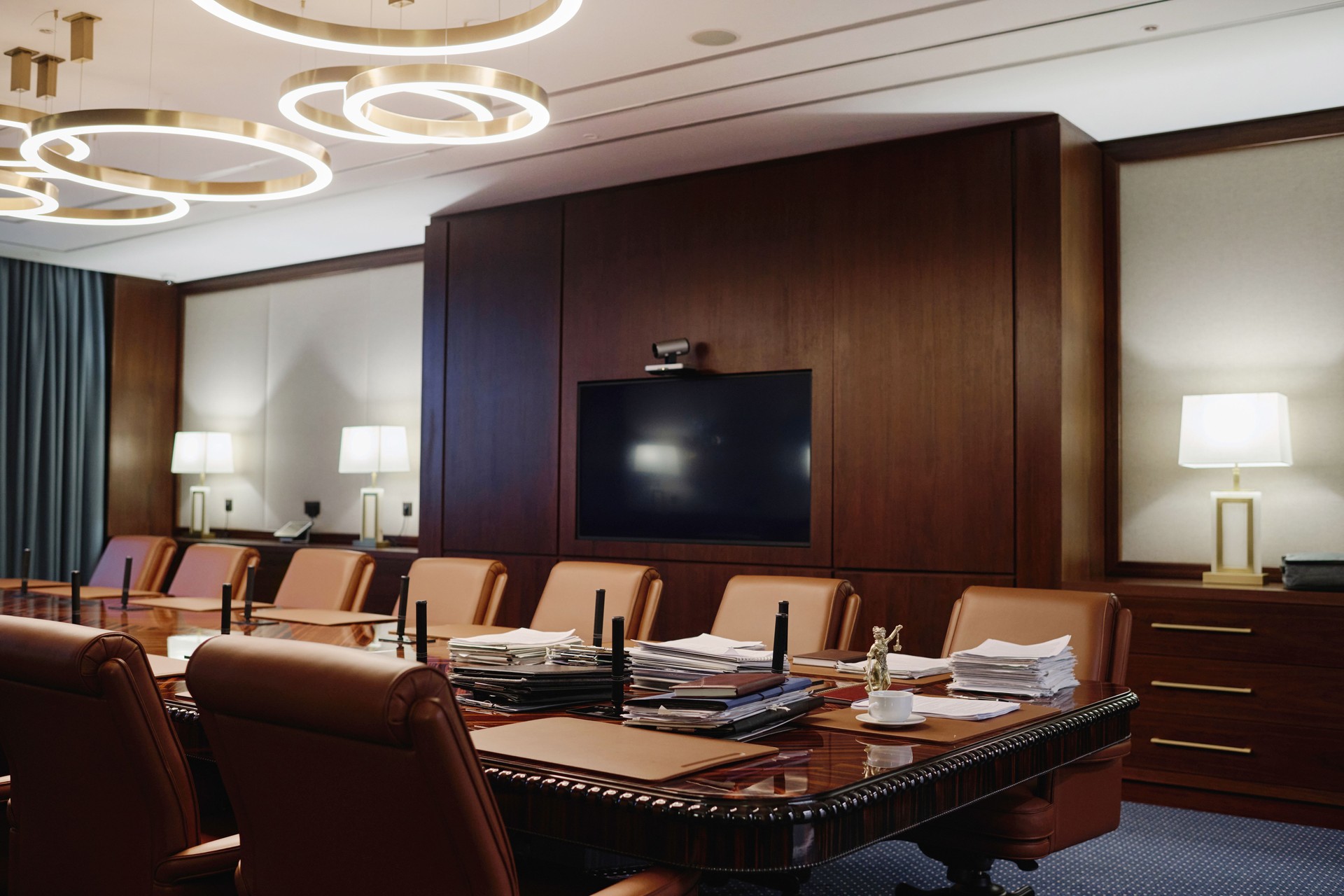 Interior of Workspace for Professional Meetings in Modern Office